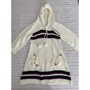 Knitted tunic sweater top